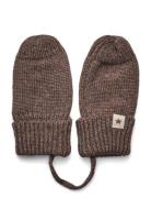 Mittens Wool Knit Accessories Gloves & Mittens Mittens Brown Huttelihut