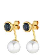 Toni Sg Blue / White Pearl Accessories Jewellery Earrings Studs Blue Dyrberg/Kern