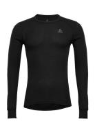 Odlo Bl Top Crew Neck L/S Active Warm Eco Sport Base Layer Tops Black Odlo