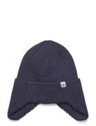 Hat Wool Knit Windstop Accessories Headwear Hats Beanie Navy Huttelihut