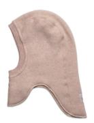 Balaclava Wool Fleece W. Lin. Accessories Headwear Balaclava Beige Huttelihut