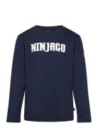 Lwtano 614 - T-Shirt L/S Tops T-shirts Long-sleeved T-Skjorte Navy LEGO Kidswear