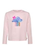 Long Sleeve T-Shirt Tops T-shirts Long-sleeved T-Skjorte Pink Billieblush