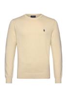 Cotton Crewneck Sweater Tops Knitwear Round Necks Yellow Polo Ralph Lauren