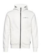 Bowman Logo Zip Hood Tops Sweatshirts & Hoodies Hoodies Cream Sail Racing