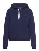 Shrunken Fit Fleece Hoodie Tops Sweatshirts & Hoodies Hoodies Navy Polo Ralph Lauren