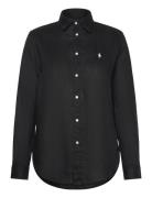 Classic Fit Linen Shirt Tops Shirts Linen Shirts Black Polo Ralph Lauren