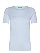 T-Shirt Tops T-shirts & Tops Short-sleeved Blue United Colors Of Benetton