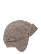 Hat Wool W. Velour Lining Accessories Headwear Hats Winter Hats Beige Huttelihut