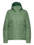 Lava Light Down Jacket W/Hood Women Jade Green Xs Foret Jakke Green Bergans