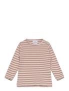 Tnstfro Uni L_S Rib Tee Tops T-shirts Long-sleeved T-Skjorte Pink The New