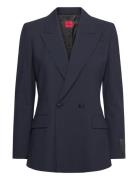 Akisa Blazers Double Breasted Blazers Navy HUGO