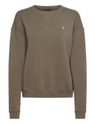 Fleece Crewneck Sweatshirt Tops Sweatshirts & Hoodies Sweatshirts Green Polo Ralph Lauren