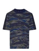 J Camo T Sport T-Kortærmet Skjorte Navy Adidas Sportswear