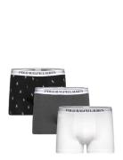 Classic Stretch-Cotton Trunk 3-Pack Boxershorts Black Polo Ralph Lauren Underwear