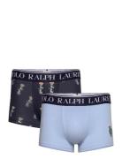 Stretch Cotton Trunk 2-Pack Boxershorts Navy Polo Ralph Lauren Underwear