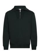 Regular-Fit Zip-Neck Sweatshirt Tops Sweatshirts & Hoodies Sweatshirts Khaki Green Mango