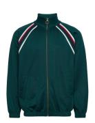 Track Full Zip Through Sweatshirt Tops Sweatshirts & Hoodies Sweatshirts Green Scotch & Soda