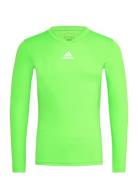 Team Base Tee Sport Base Layer Tops Green Adidas Performance