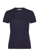 Women Merino 150 Tech Lite Ss Tee Sport T-shirts & Tops Short-sleeved Navy Icebreaker