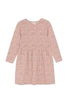 Dress Ls Aop Dresses & Skirts Dresses Casual Dresses Long-sleeved Casual Dresses Pink Minymo