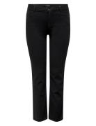 Caraugusta Hw St Dnm Jeans Noos Bottoms Jeans Straight-regular Black ONLY Carmakoma