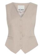 Ihzimmie Wa Blazers Sleeveless Blazers Beige ICHI