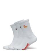 Hml3-Pack Socks Embroidery Sport Sport Clothing Sport Socks White Hummel