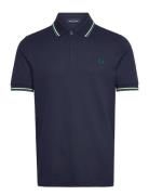 Twin Tipped Fp Shirt Tops Polos Short-sleeved Navy Fred Perry