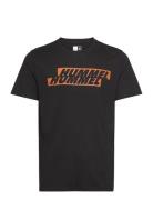 Hmlgraphic Displaced Logo Tee Sport Men Men Sports Clothes Sport Tops Sport T-Skjorte Black Hummel