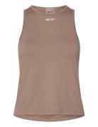 Soft Basic Singlet Sport Women Sport Clothing Sports Tops & T-shirts Sport Tank Tops Brown Aim´n