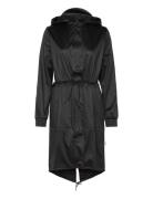 String W Parka W3 Outerwear Rainwear Rain Coats Black Rains