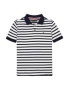 Flag Polo Ss Tops T-shirts Polo Shirts Short-sleeved Polo Shirts Navy Tommy Hilfiger