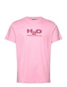 Logo Tee Tops T-Kortærmet Skjorte Pink H2O