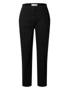Slfvera-Rita Mw Cropped Pant Noos Bottoms Trousers Chinos Black Selected Femme