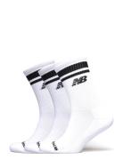 Everyday Stripe Midcalf 3 Pack Sport Women Sport Clothing Sport Socks White New Balance