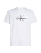 Ss Hero Monologo Tee 30S Tops T-Kortærmet Skjorte White Calvin Klein Jeans