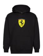 Ferrari Race Big Shield Hoodie Sport Men Sport Clothing Sport Sweatshirts & Hoodies Sport Hoodies Black PUMA Motorsport