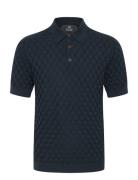 Mapolo Bb Heritage Tops Knitwear Short Sleeve Knitted Polos Navy Matinique