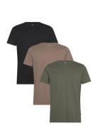 Majermane 3-Pack Tops T-Kortærmet Skjorte Khaki Green Matinique