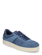 The Greenwich Mix Media Low-top Sneakers Blue Tommy Hilfiger