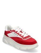 Cph56 Material Mix Cream Low-top Sneakers Red Copenhagen Studios