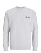 Jjbeau Sweat Crew Neck Tops Sweatshirts & Hoodies Sweatshirts Grey Jack & J S