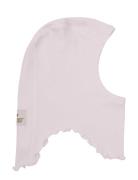 Balaclava Fleece Emb. W. Lin Accessories Headwear Balaclava Pink Huttelihut