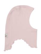 Balaclava Fleece Emb. W. Lin Accessories Headwear Balaclava Pink Huttelihut