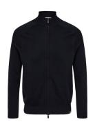 Bs Stamatis Regular Fit Knitwear Tops Knitwear Full Zip Jumpers Navy Bruun & Stengade