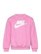 Nkn French Terry Crew Tops Sweatshirts & Hoodies Sweatshirts Pink Nike