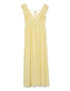 Vmmjosie Sl Ankle Frill Dress Wvn Ga Dresses Summer Dresses Yellow Vero Moda Maternity