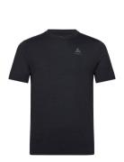 Odlo Merino 160 Bl Top Crew Neck S/S Sport T-Kortærmet Skjorte Black Odlo