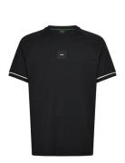 Tee Rib Ac Sport Men Sports Clothes Sport Tops Sport T-Skjorte Black BOSS